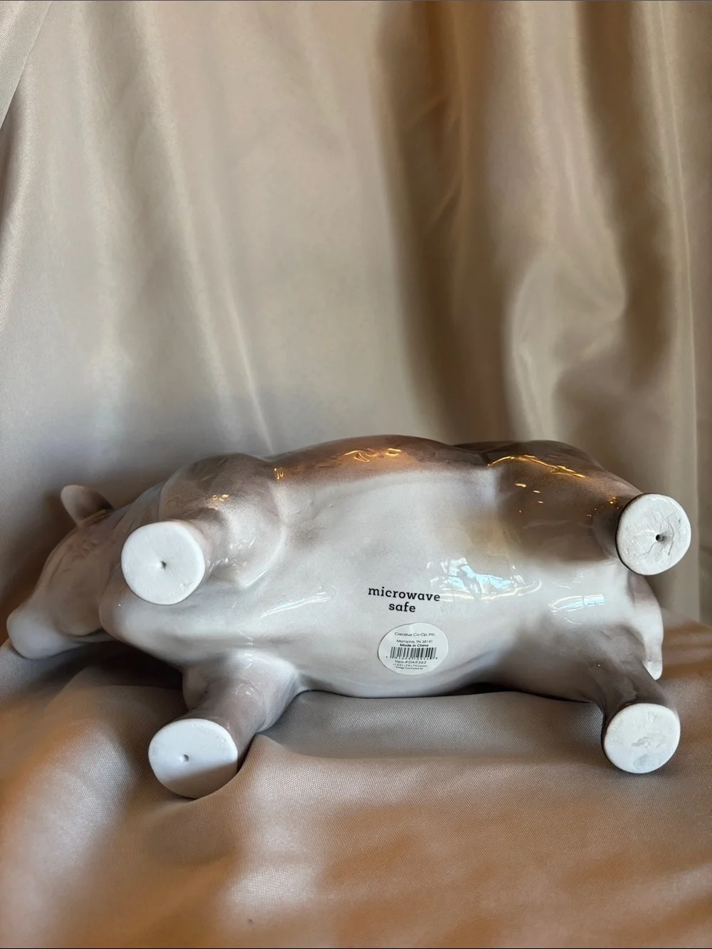 Ceramic Bull-shaped Cookie Jar / Planter